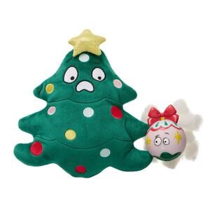 OMG! Surprise Tricked Out Christmas  Tree 2 in 1 Dog Toy Green Chew Squeak‎
